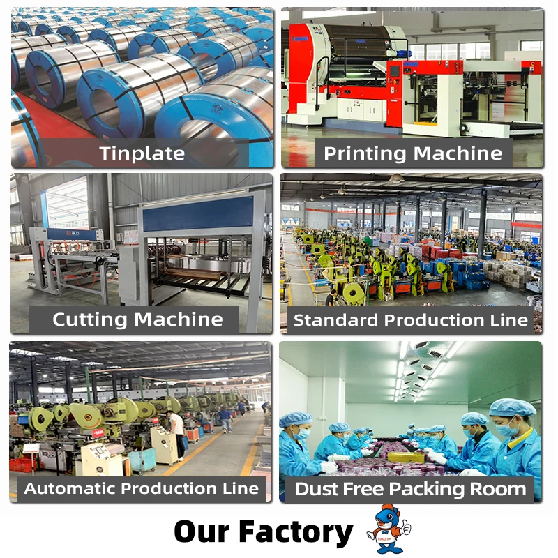 Customized chinese food packaging making machine tin can tea tin box