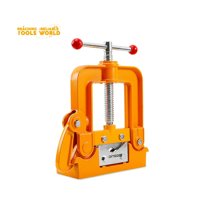 DINGQI 15-80mm Heavy Duty Hinged Vise For Pipes Bench Screw