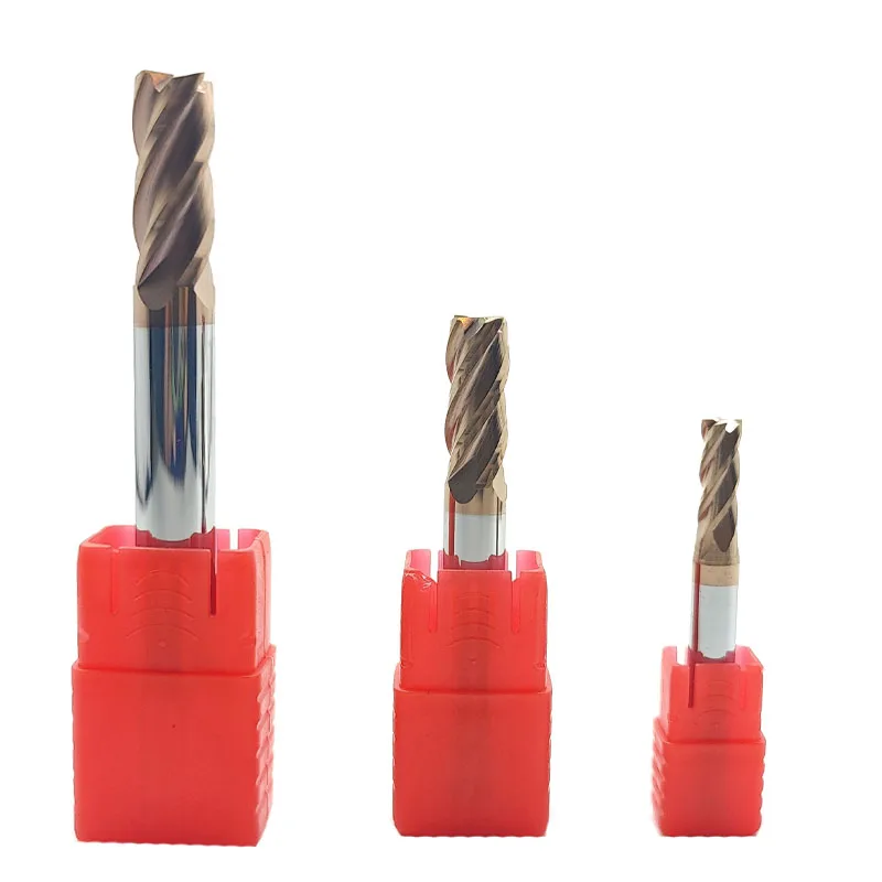 Factory supply CNC milling cutter 4 slot end mill HRC55 CNC machine tool milling cutter
