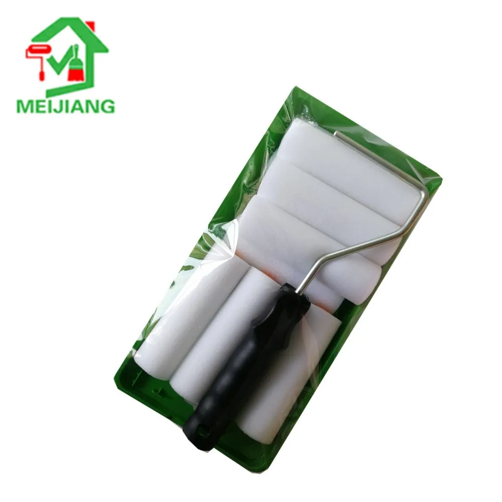 
Make in China 4 inch paint roller set include frames and 4 sleeves 