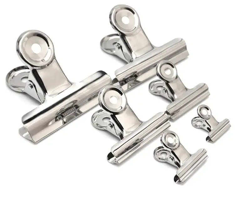 Metal school office stationery letter clips paper file clips spring binder clip