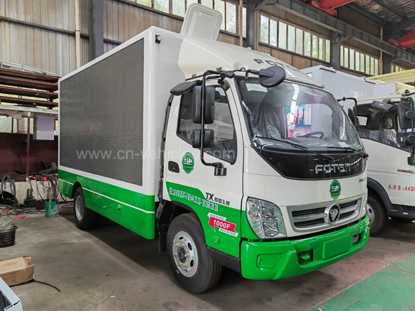 Мобильный наружный светодиодный экран для грузовика Foton Aumark