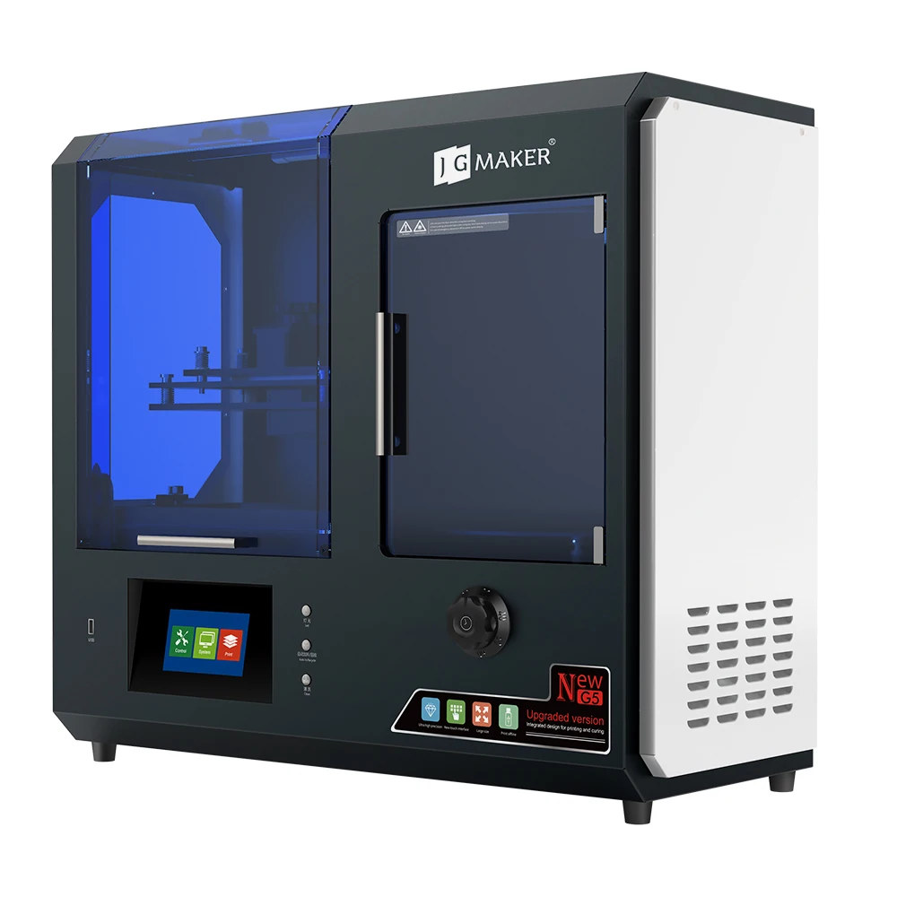 Hot sell JGMaker G5 Auto Feeding Large Print 10.1 inch Dual Linear Rail High Precision LCD UV Resin 3D Printer