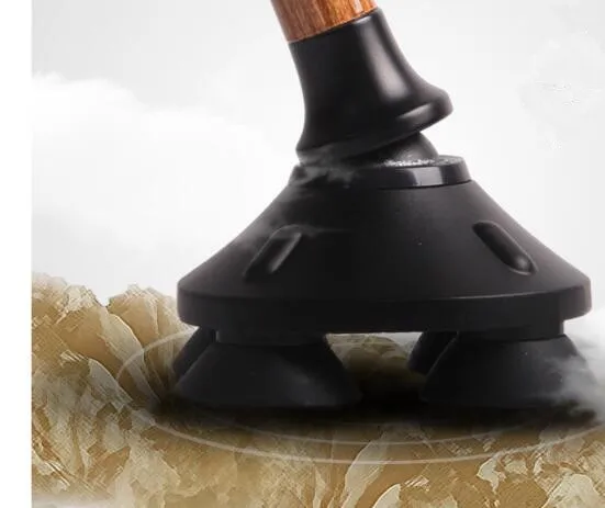 small Quad Base Folding Adjustable Walking Cane with LED Light