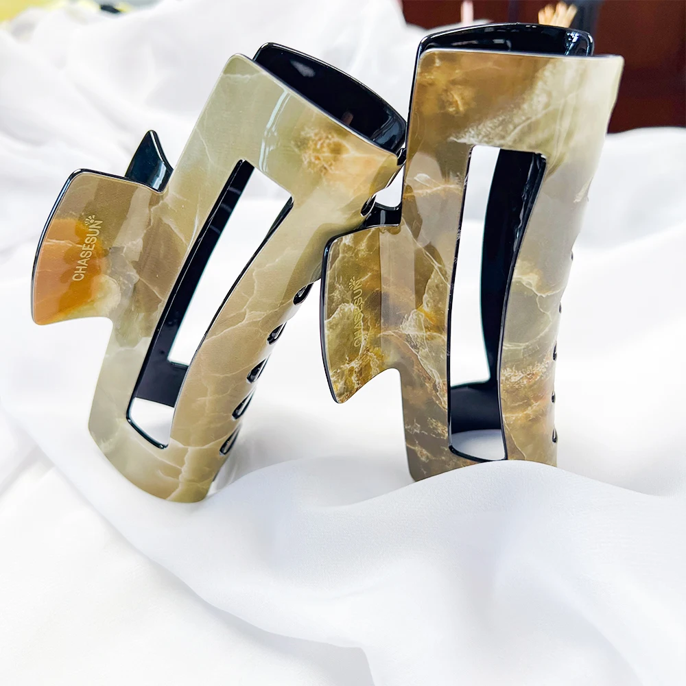 High Quality Gold Metal Hair Claw Clips Large Big Hair Decoration Elegant Hair Ornament