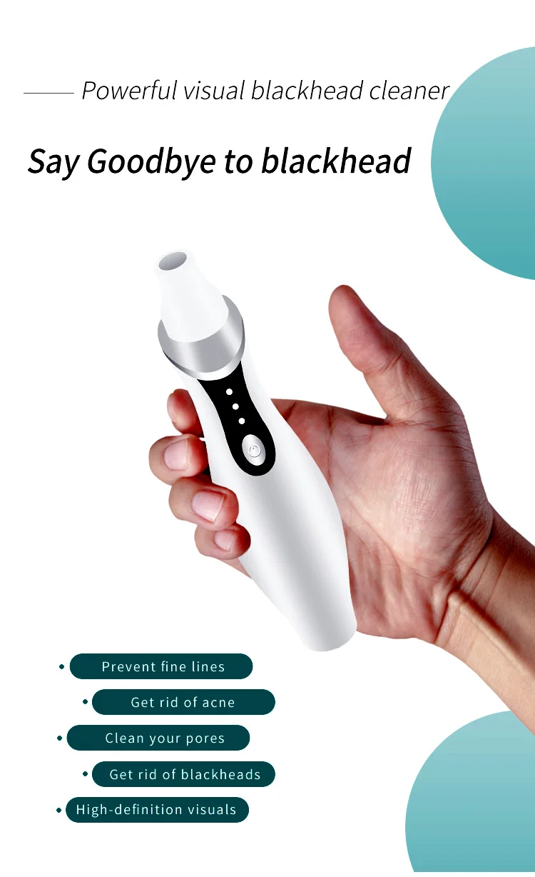 Визуальный Инструмент для удаления черных точек, домашний косметический инструмент, прибор для удаления черных точек, Электрический Очиститель пор лица