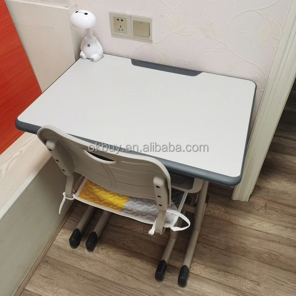 Factory Direct Supply Modern Cheap Plastic Plywood Metal Frame Ergonomic School Class Student Study Single Desk And Chair Set