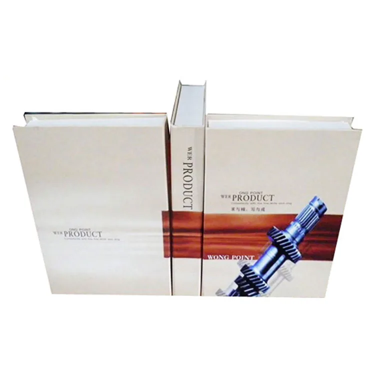 Wholesale packaging boxes gift box book shaped box cheap high quality decorative Fake book with hot stamping