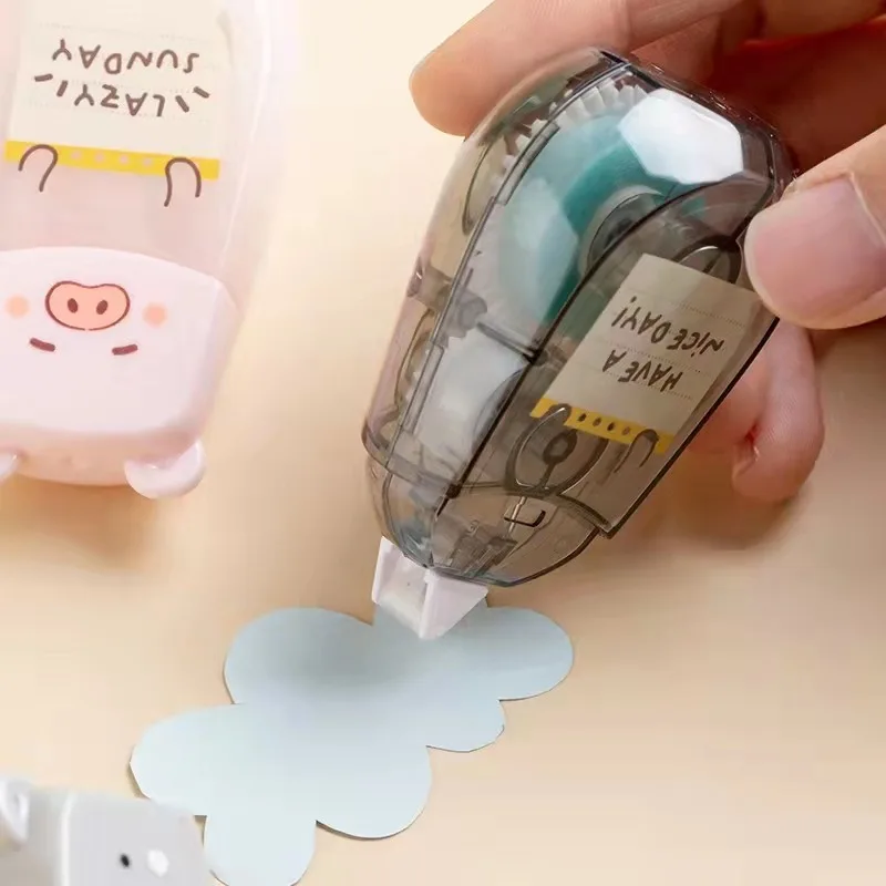 Candy Kawaii Korean School Student Kids Cartoon Animal Bear 5m  Glue Tape Stationery Supplies paste tool Mini dot glue 1126