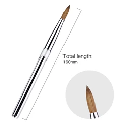High Quality Kolinsky Nail Brush Beauty Personal Care Nail Kit Art Brush Acrylic Nail Brush 2022