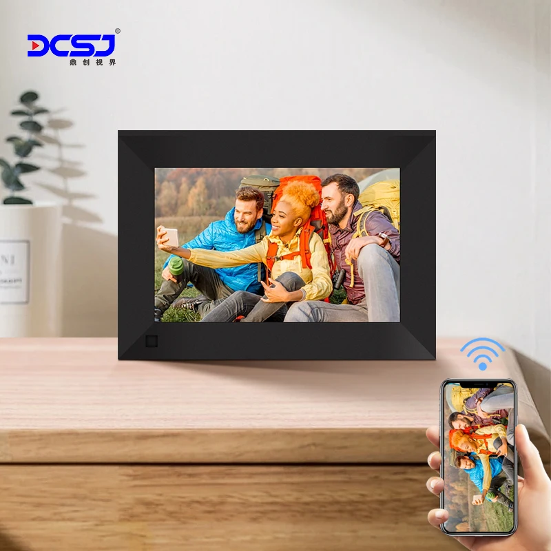 Настраиваемая умная фоторамка Mp3Mp4Wifi кристаллический рекламный плеер прозрачная акриловая цифровая