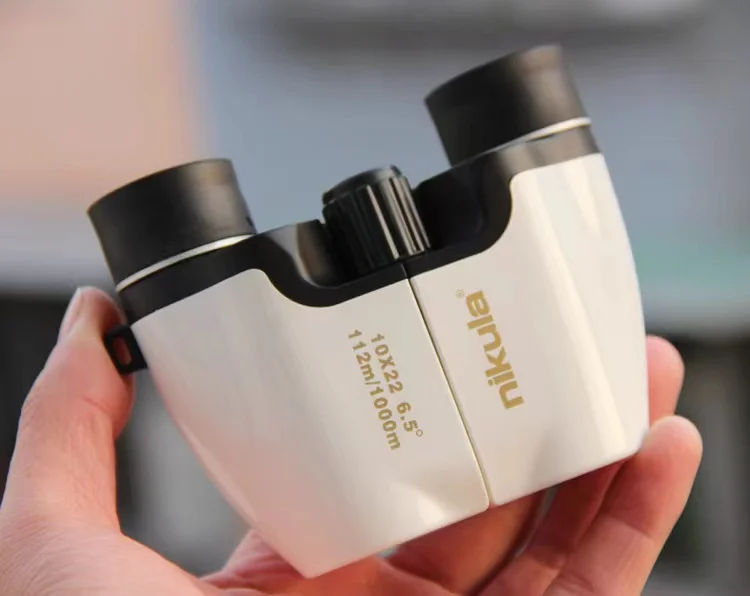 Nikula low-light visible binoculars small Paul 10X22 folding portable high-definition high-definition outdoor hunting sports