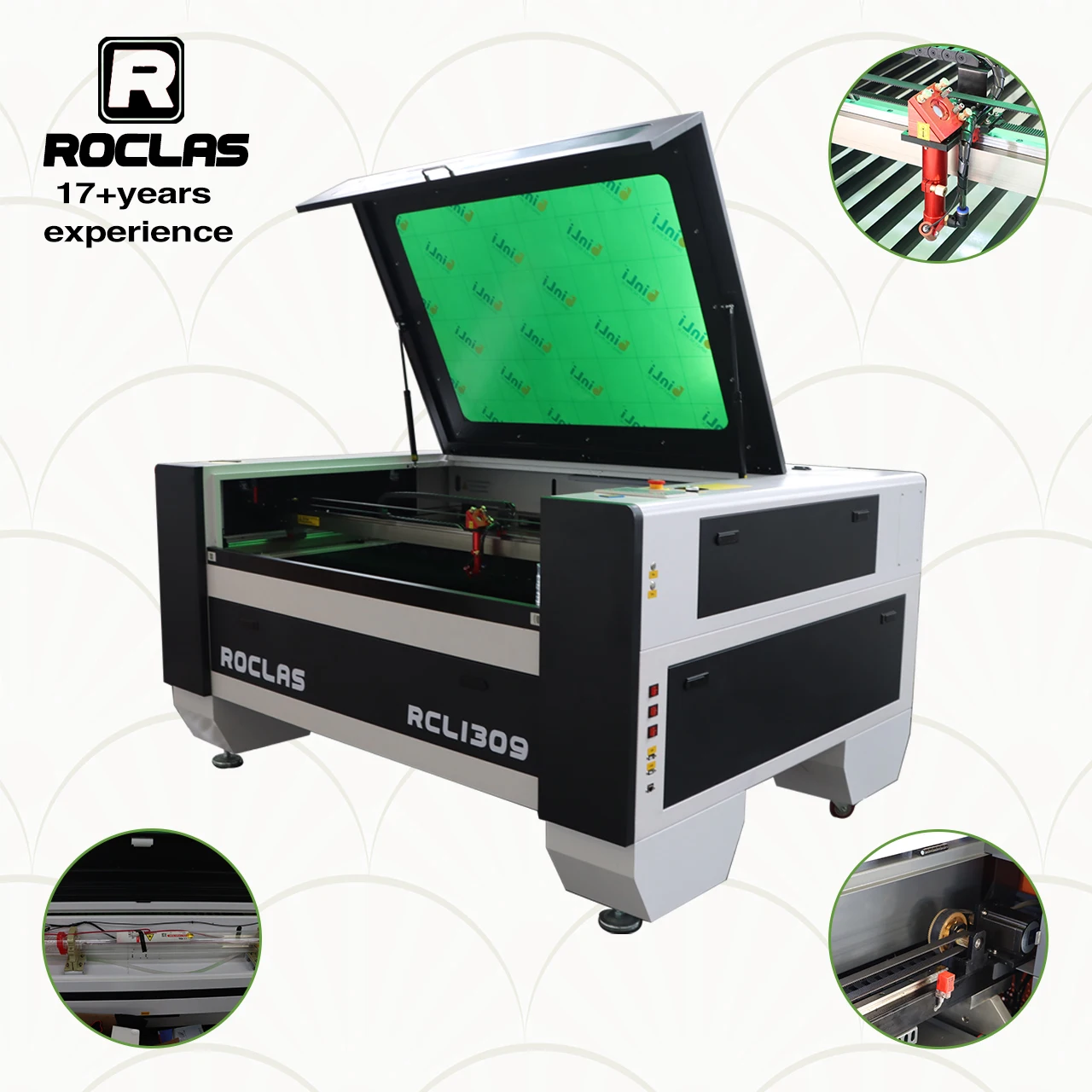 RCL1309 1300*900mm 100W water cooling CNC CO2 Laser for wood, acrylic, cardboard, plywood and other non-metal engraving