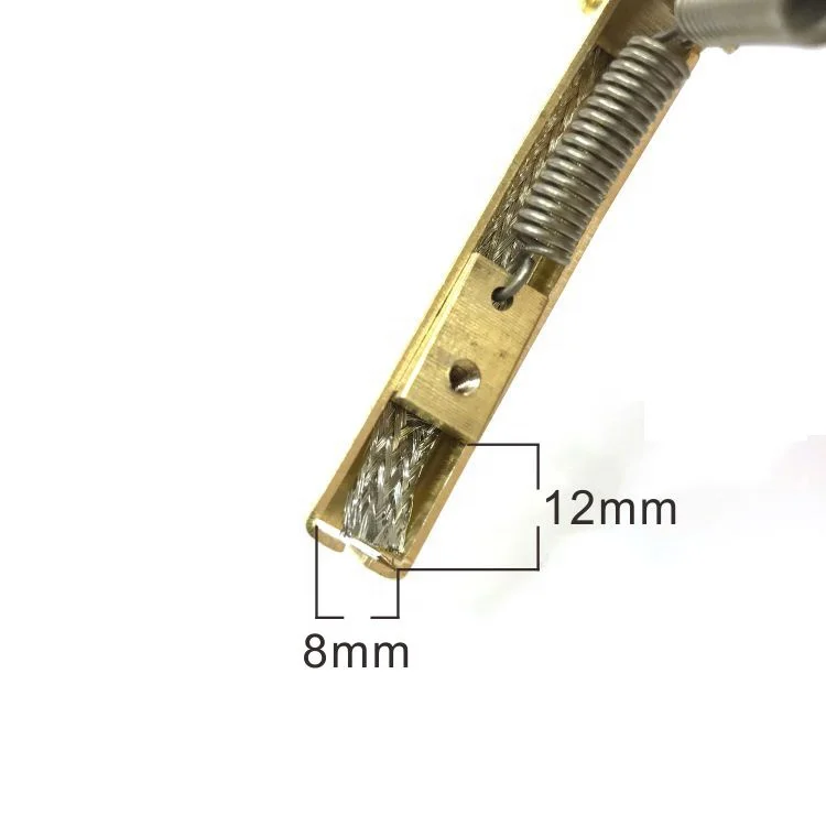 China manufacturer electric brass carbon brush holder for cable drum equipment and machinery equipments 8*12