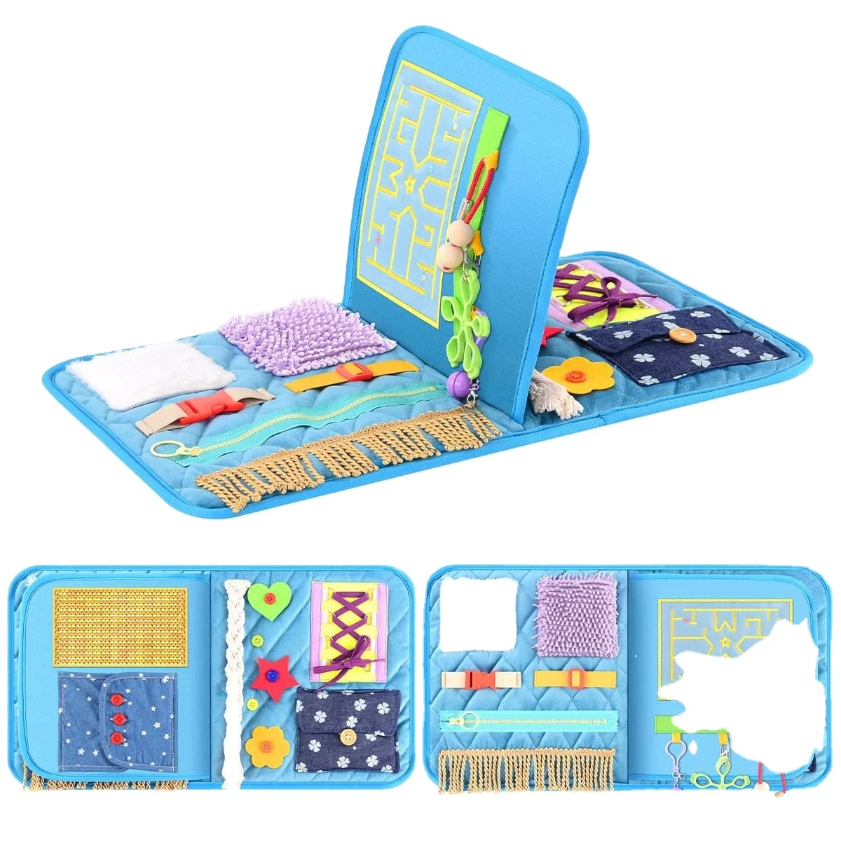 Customized Sensory Board Alzheimer Autistic Montessori Toddler Activities Toys Sensory Fidget Blanket For Dementia