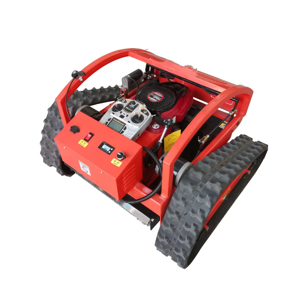 electric walking remote control gasoline engine crawler lawn mowers