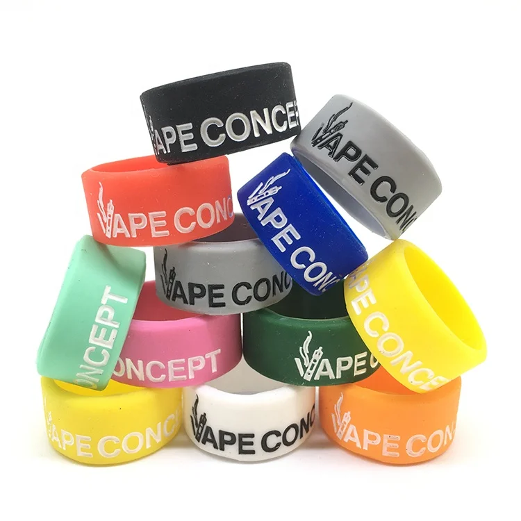 2020 cheap custom your own brand silicone vape bands to protect e-cigs and e-juice