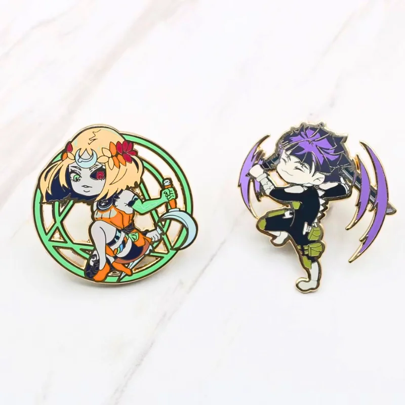 Hard enamel Unlimited Quantity order quantity metal badges lapel pins back stamp