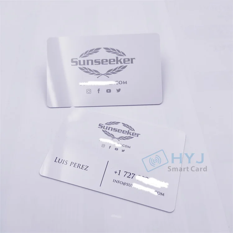 CR80 Silver Card Printing Name Membership Plastic Card PVC VIP Business Card