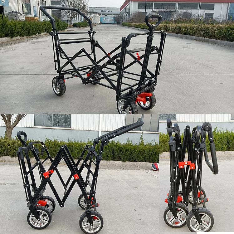 folding wagon cart heavy duty utility collapsible folding utility beach trolley cart camping folding wagon