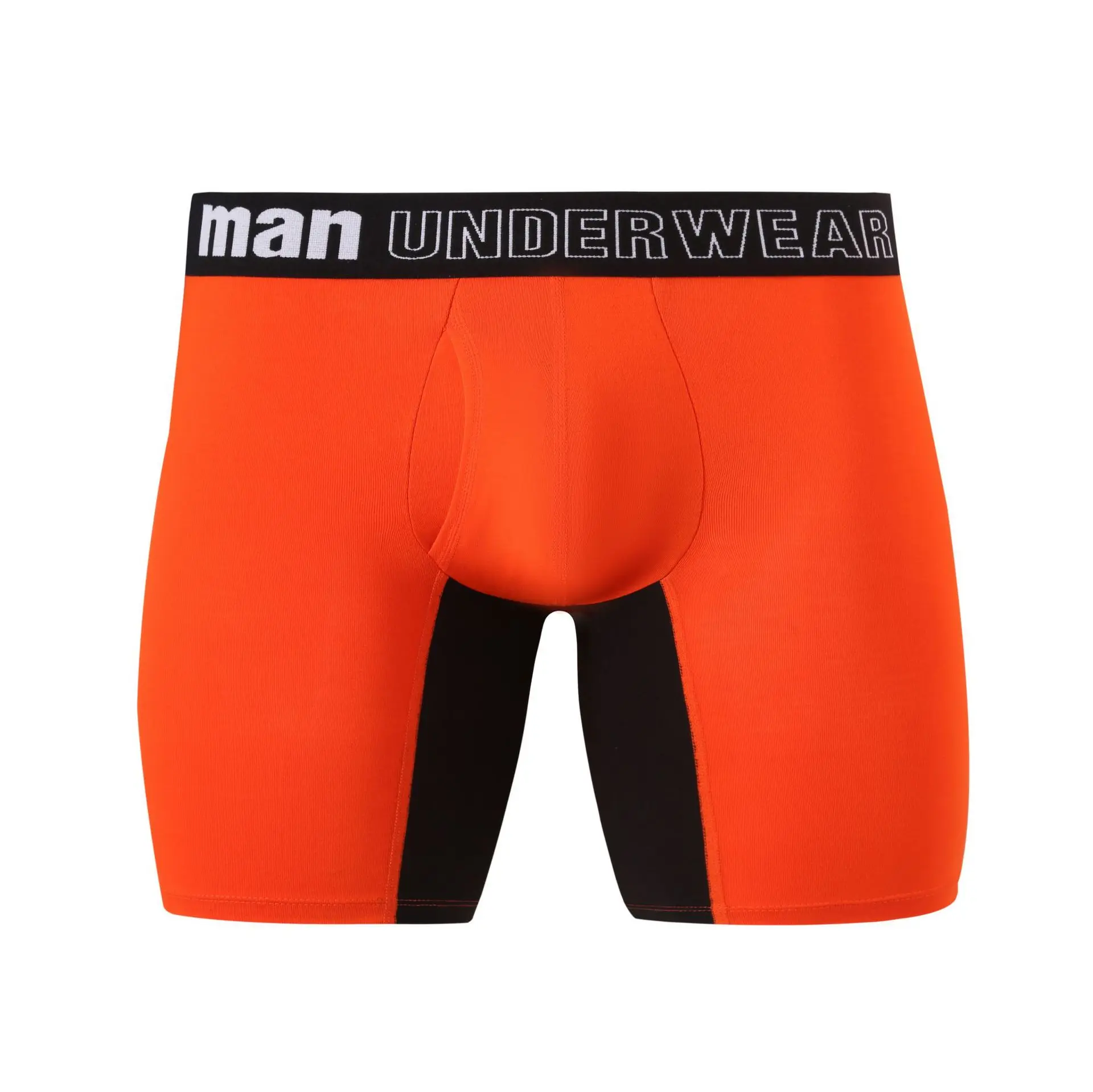 Wholesale Custom Logo Breathable Contrast Color Bamboo Fiber Underwear Boxer Briefs Boxers For Men Undergarments