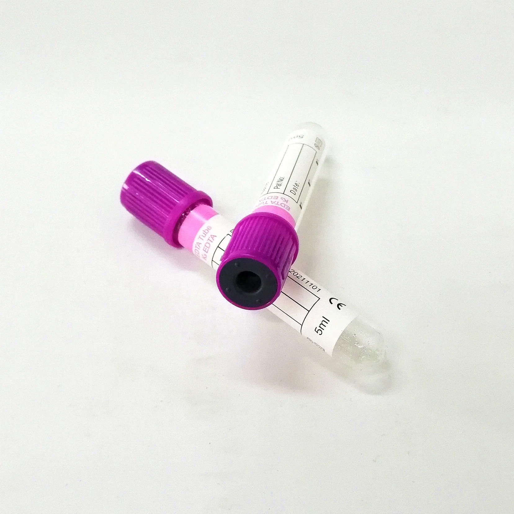 Purple Disposable Vacuum Blood Collection Tubes EDTA K2 EDTA K3
