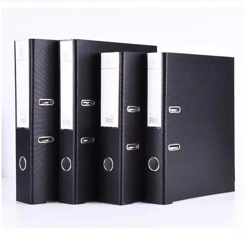 Hot Sale A4 Size Box Lever File A4/FC Office File Folder Lever Arch File Holder Cardboard With PVC Cover Paper Cover