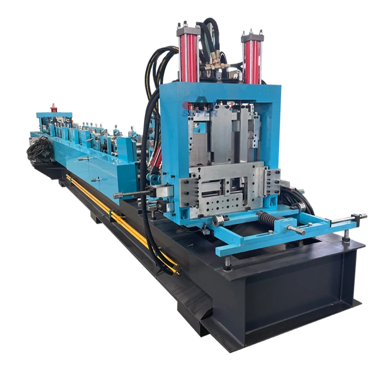 High Speed Auto C to Z Channel Steel Interchangeable Purlin Roll Forming Machine