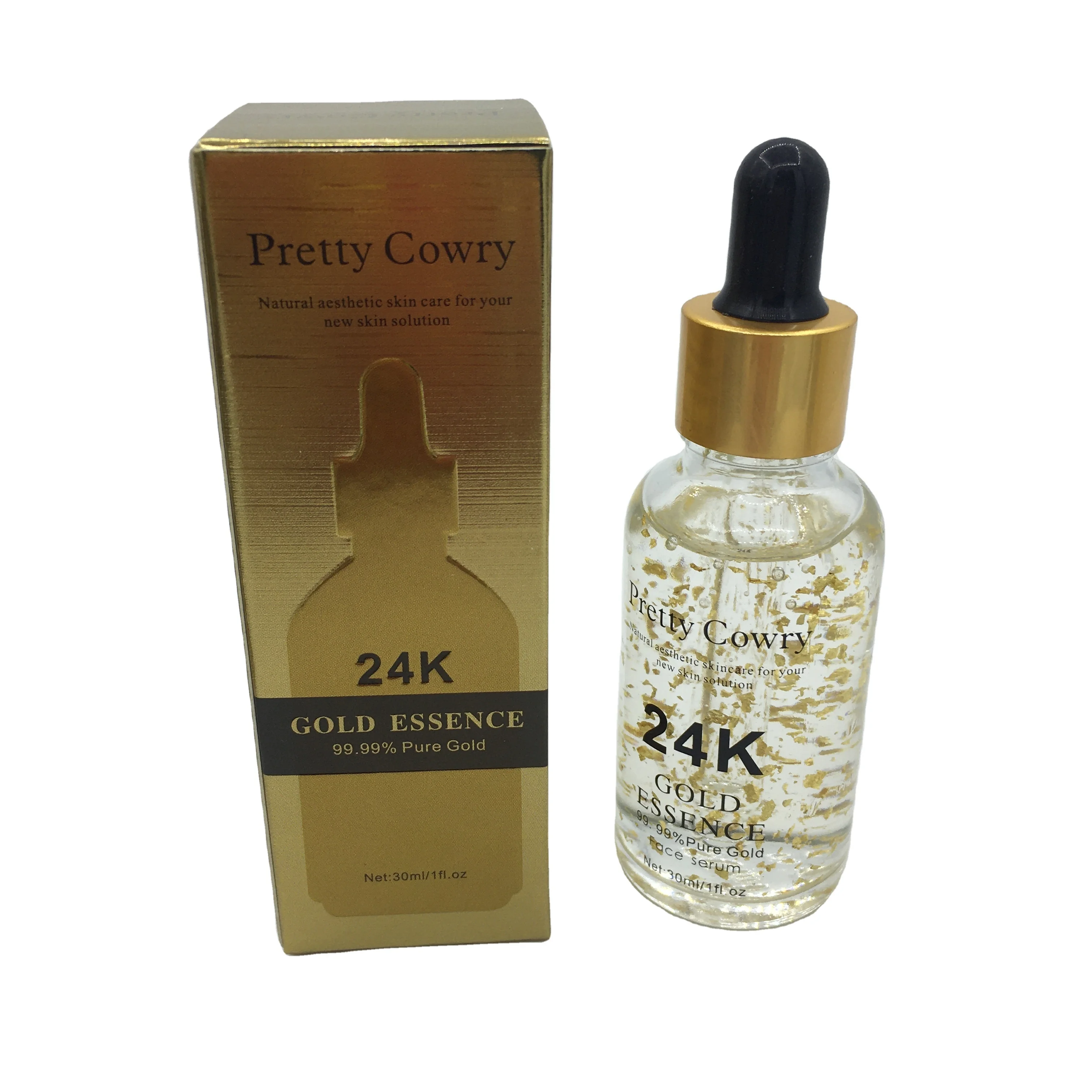 wholesale best serum luxury 24k gold ampoule with 30ml