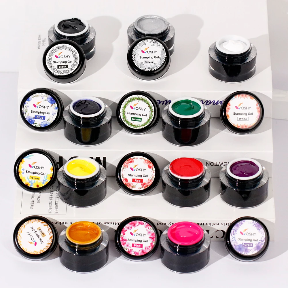 5G Nail Stamping Gel Polish Black Transfer Gel Soak Off Varnish Oil For Print Nail Art Stamp Plates Nail Stamping Gel