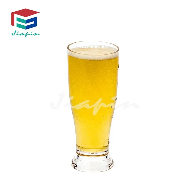 12oz unbreakable Plastic Pilsner glass drinking beer mug cup water glass for camping