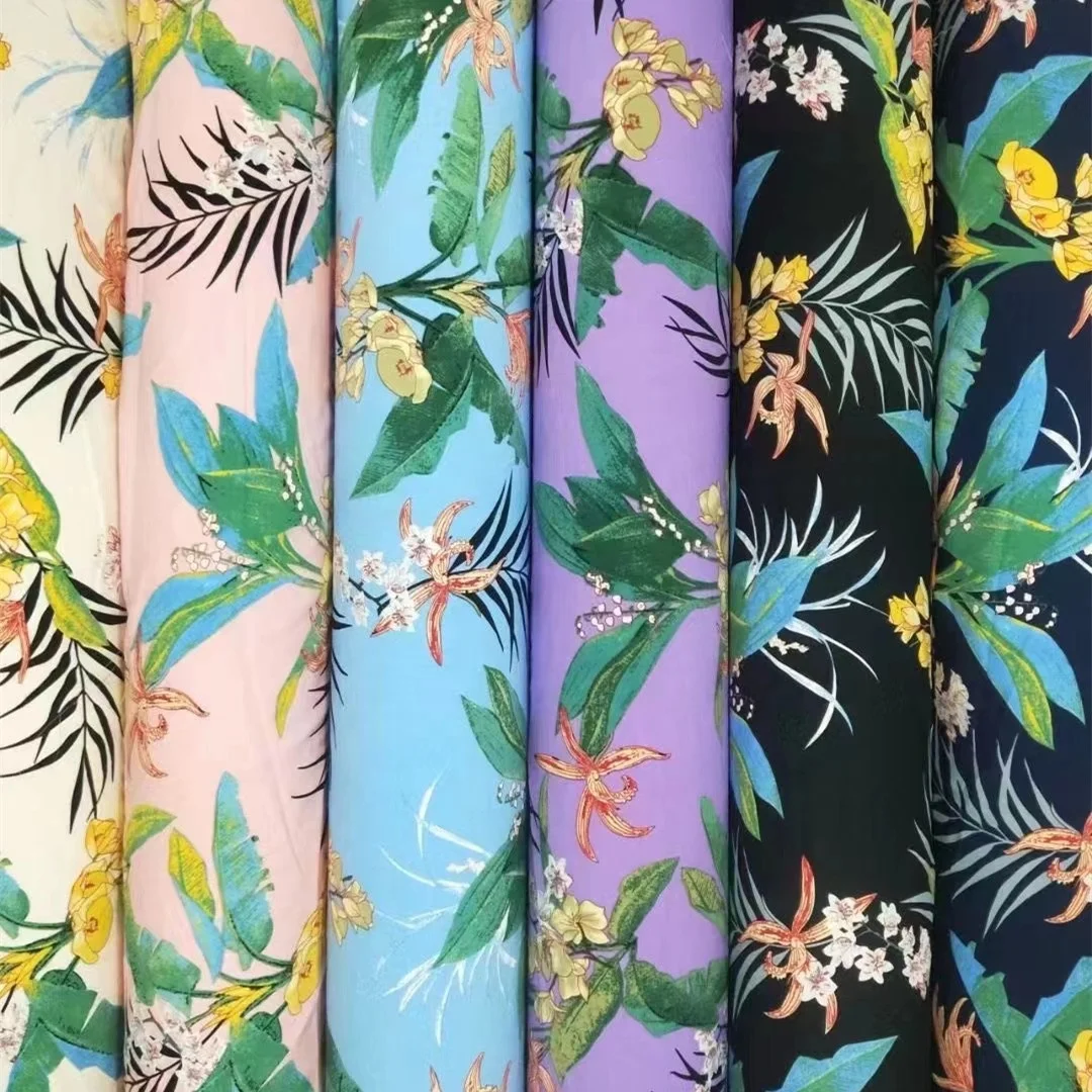 China factory high quality printed polyester chiffon fabric