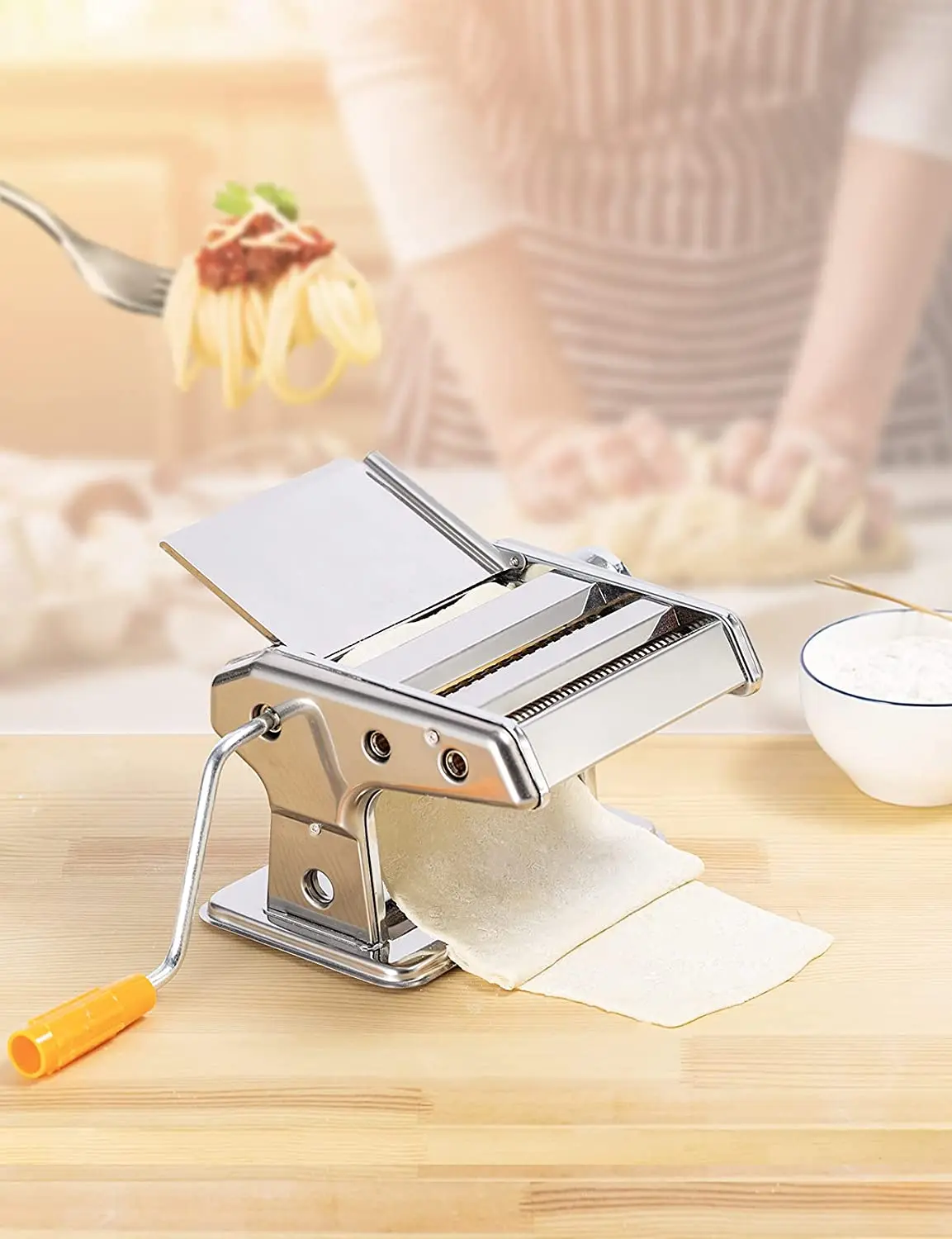 high quality noodle cutter dough rolling machine manual pasta maker