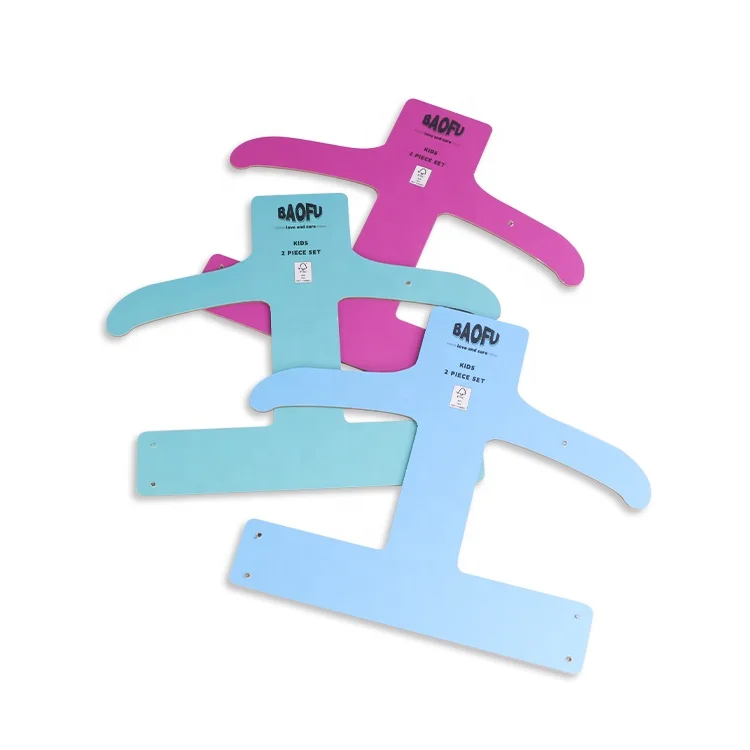 Chinese factory custom clothing cardboard hangers shopping display paper hangers