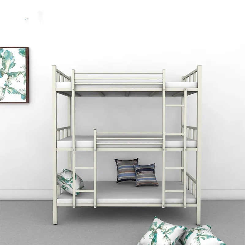 Best choice customized good quality steel dormitory metal triple bunk bed