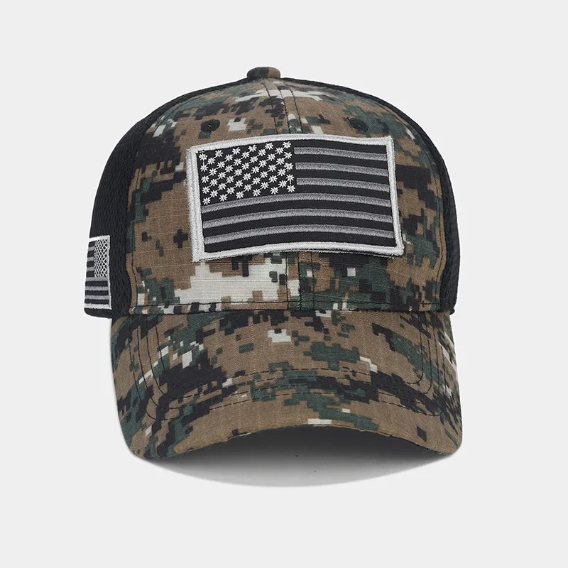American flag washed old baseball caps for men and women European and American outdoor fashion peaked hats trendy hats