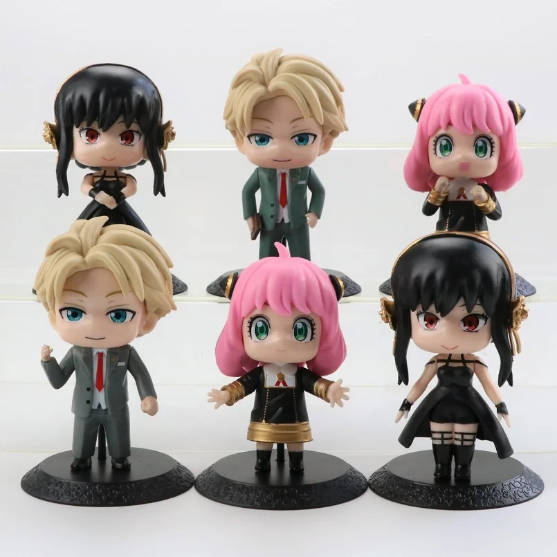 6pcs/set New Anime SPY FAMILY Figures Yor Forger Figurine Anya Forger PVC Action Figure Collection Doll Model Toys Twilight