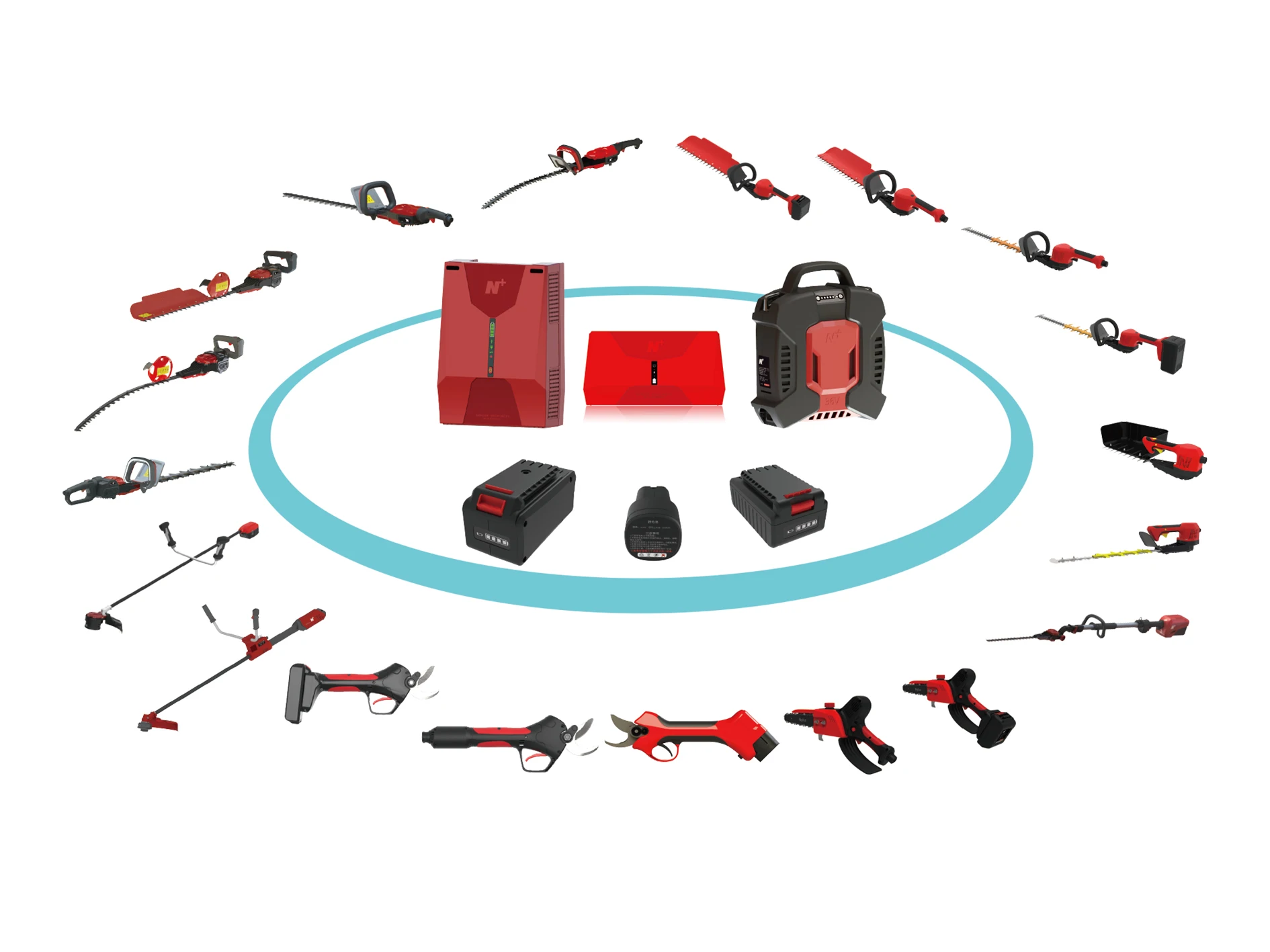 Strong power electric hedge trimmer one single blade garden tool lithium battery brushless ironless disc motor trimmer