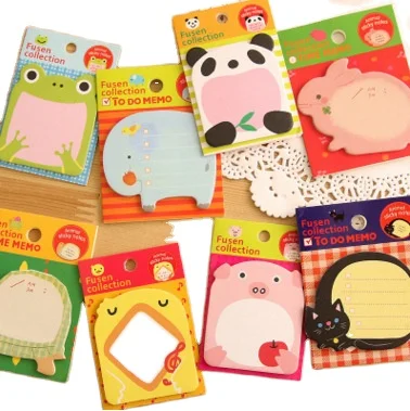 
Animal Sticky Notes Self Stick Mini Notes Novelty Cartoon Sticky Memo Notes Pad 