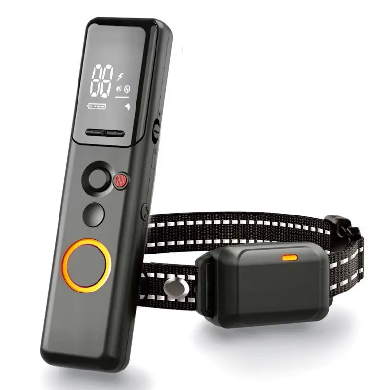 dog training collar Warning sound Vibration and Electric shock Buzzer light Dog trainer Remote controlled Dog Training Equipment