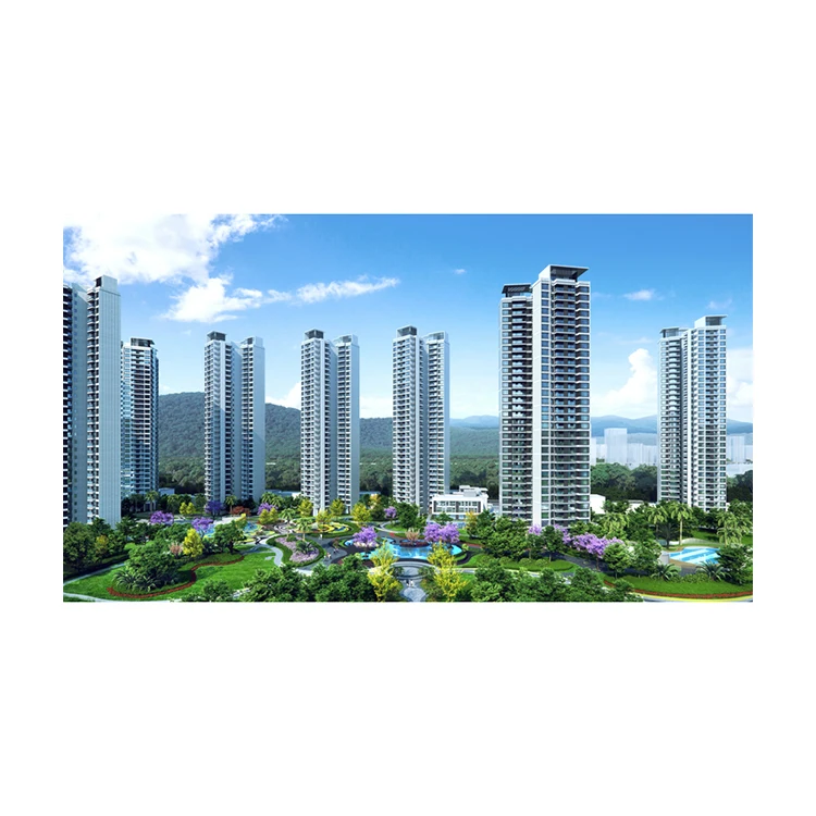 Top Quality The Largest Theme Park In Western Guangdong Levels Apartment Building Facade