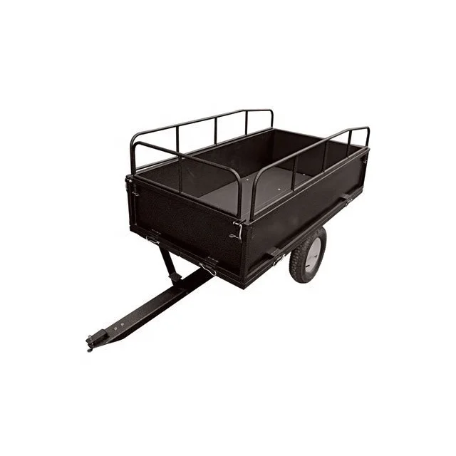 
Heavy duty sheet metal multi-function garden tilting trailer 