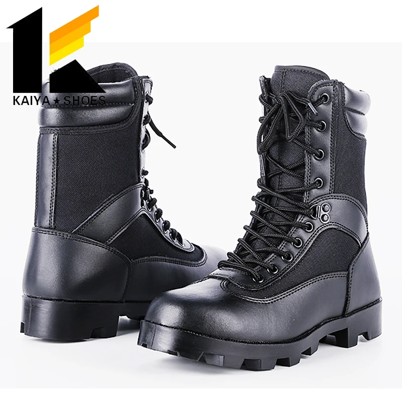 Africa hot selling rubber sole infantry combat boots for tactical duty