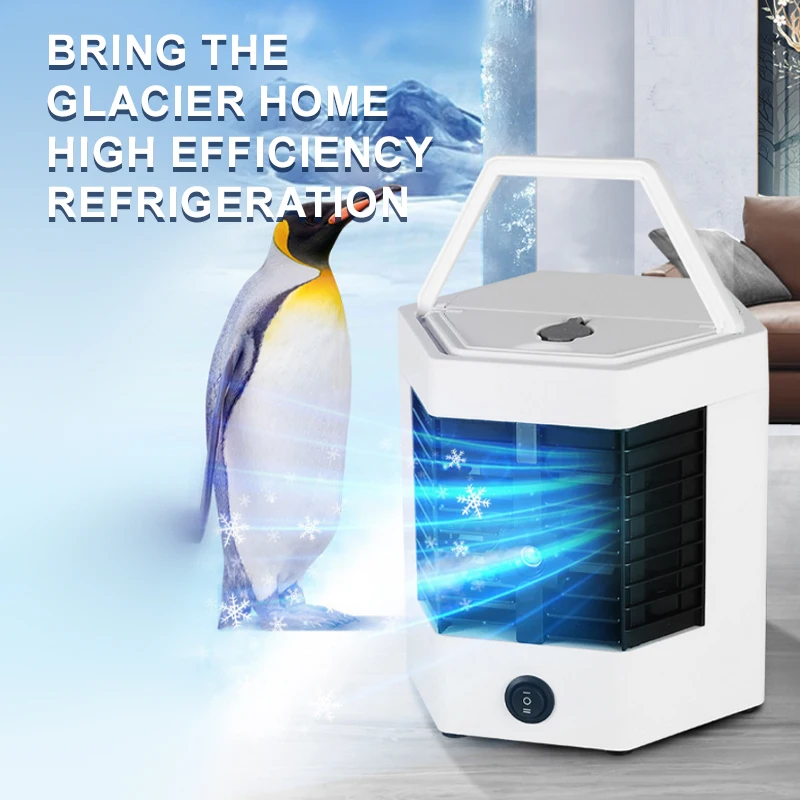 Five generation chiller Mini refrigeration desktop small spray portable mobile humidifier water electric fan