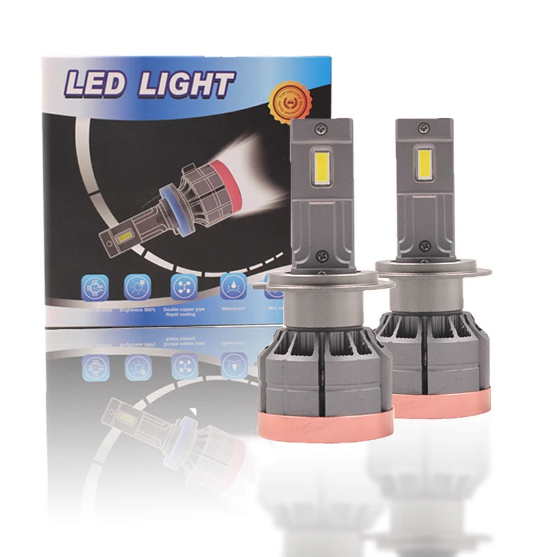 Новинка оптовая продажа авто светодиодные фары 13000LM 130W F5D H1 H3 9004 9005 9006 H11 H7 H4 лампы для автомобильных