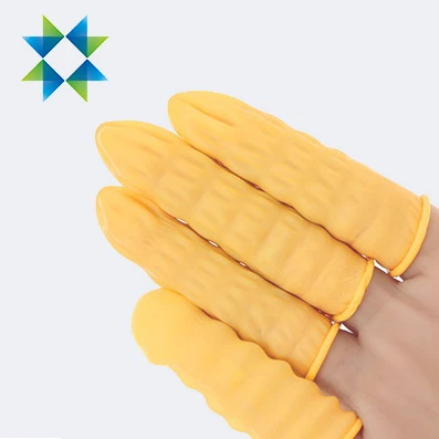 SKPURE Powder Free Yellow Pink Anti-slip Low chlorine antistatic ESD Latex Finger Cots