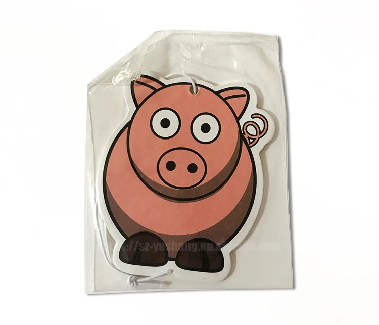 Full color paper air freshener Lavender Scents car freshener