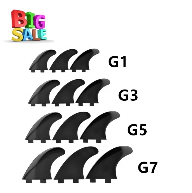 
SHX Surf Board FCS G3 G5 G7 Fins With Fiberglass Honeycomb Carbon 