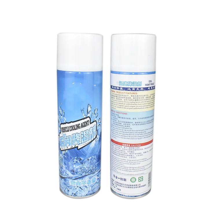 Factory Supplier 550ML Car Cooling Spray Rapid Quickly Cooling Agent Summer Refrigerant