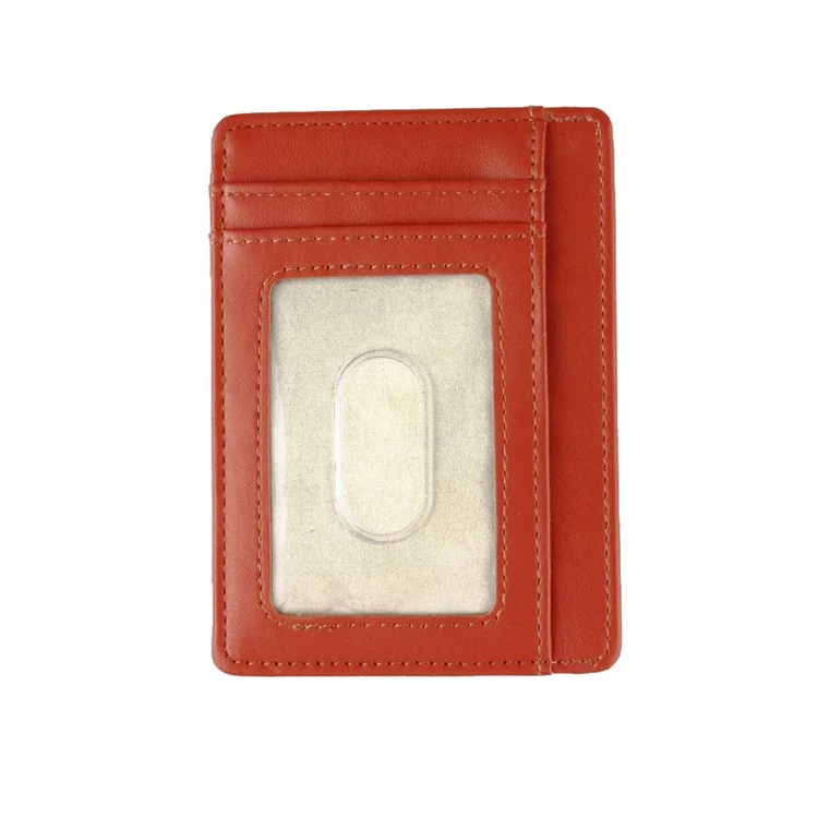 ISO BSCI factory eco-friendly many textures and colors recycled leather card holder and id card holders and credit card holder